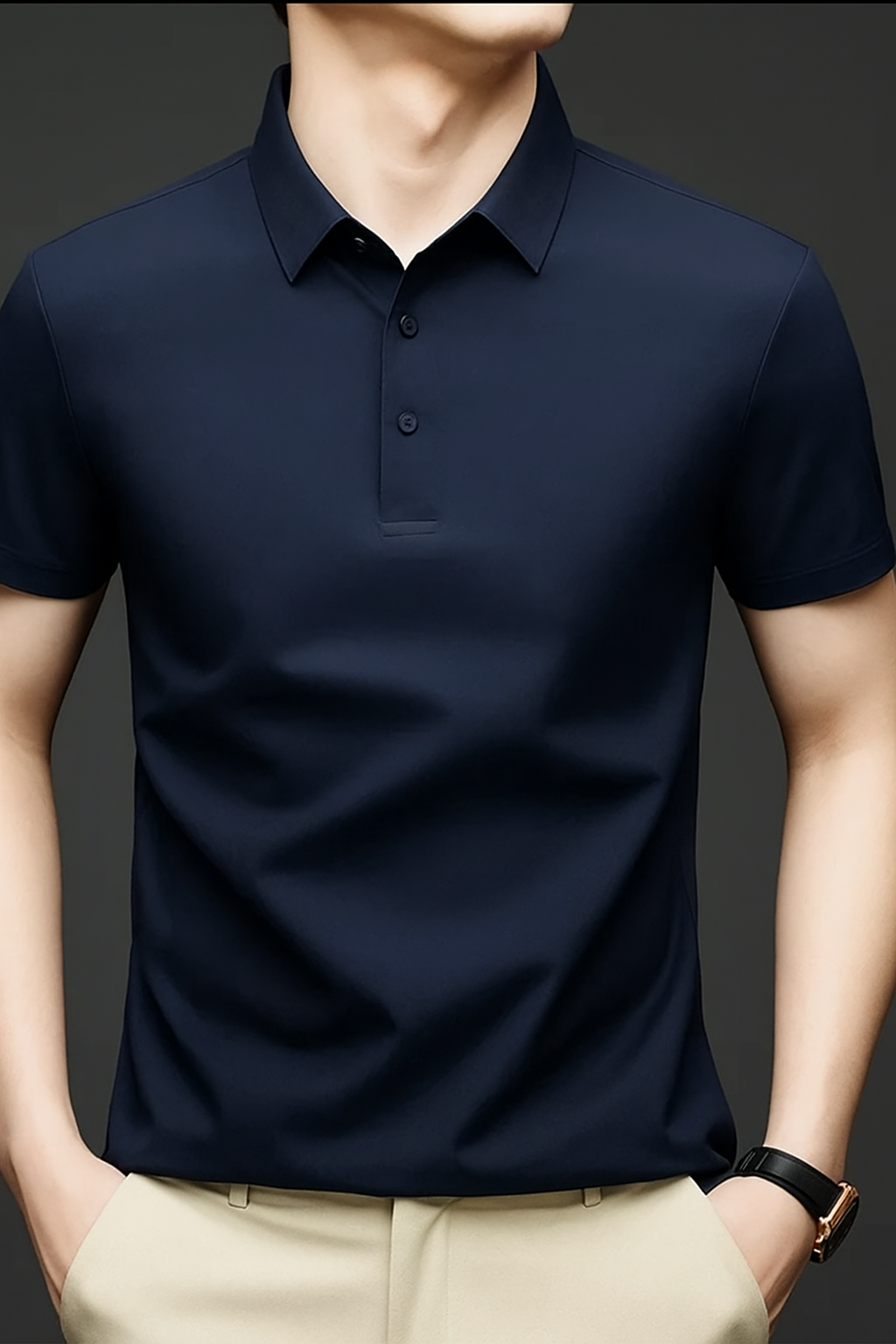POLO CAMISERO - SEDA STRECH ELEGANCE